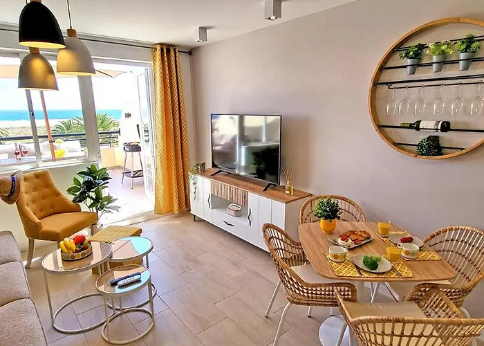 Ferienwohnung Sol, Morro Jable, Meerblick, Klimaanlage, Pool