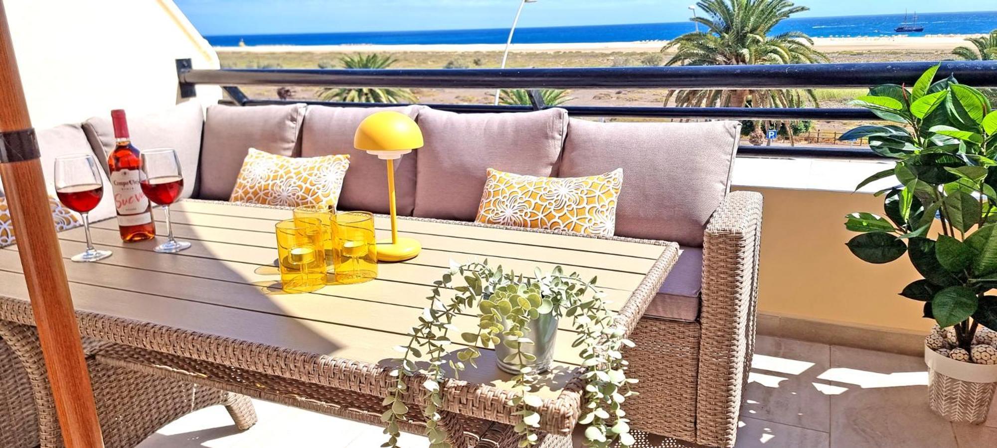 Sol, Morro Jable, Meerblick, Klimaanlage, Pool