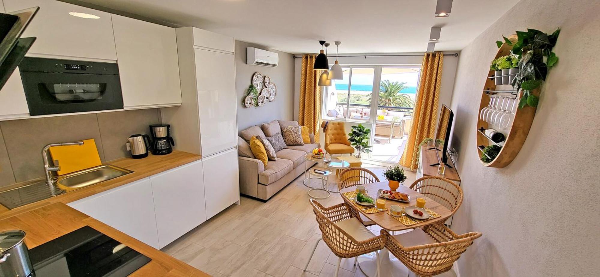 Sol, Morro Jable, Meerblick, Klimaanlage, Pool Apartamento Morro Jable (Fuerteventura)